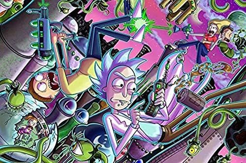 Kupit bez plakata Rick i Morty Chaos 36x24 animirani plakat za crtane filmove za tisak, multicolor