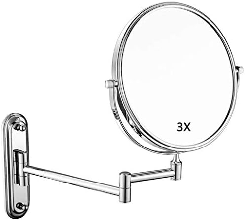 Dekika ispraznost ogledalo, zrcalo šminke ispraznost ogledalo zidno postavljeno zrcalo za brijanje, uvećano dvostrano okrugla okrugla