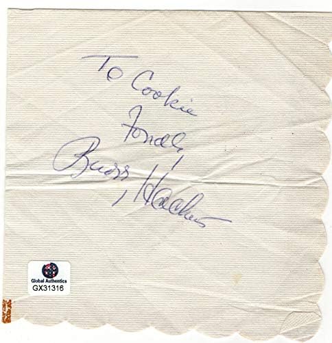 Buddy Hackett potpisao je legenda o holivudskoj komediji s autogramom salvete GX31316
