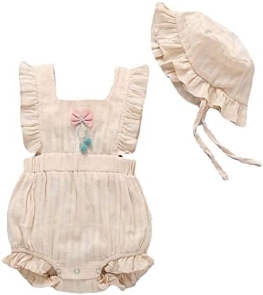 Novorođenčad odjeća za djevojčice odjeća čipkasti ruffles ruffles romper bez rukava bez rukava za sunčanje za sunčanje neutralna dječja
