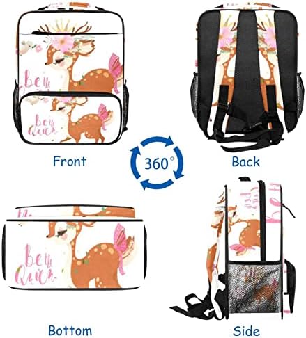VBFOFBBV LAPTOP Ruksak, elegantni putujući ruksak povremeni daypacks torba za rame za muškarce žene, ljubav jelena i ptica za životinje