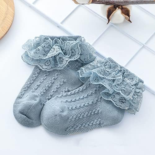 ; / Čipkaste čarape s cvjetnim uzorkom za djevojčice, čarape za gležnjeve za novorođenu malu djecu