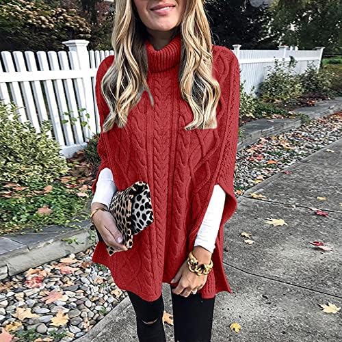 RMXEI Ženska jesen i zimski pulover prugasti patchwork V-izrez plus pleteni pleteni