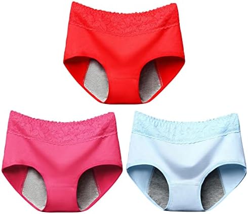 Kompleti ženskog donjeg rublja Bikini žensko menstrualno donje rublje od 3 kom za žene čipkaste gaćice gaćice srednjeg struka čipkaste