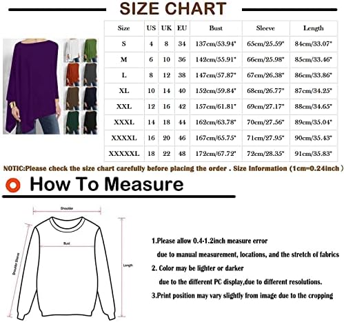 Predimenzionirana dukserica za žene solidne boje posada pulover vrhovi dugih rukava nepravilne ležerne labave bluze
