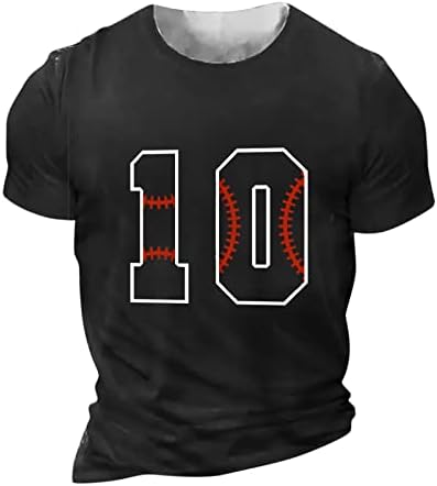 Muški 2023 Ljetna modna ležerna majica majica s kratkim rukavima okrugli vrat Vintage bejzbol majice slova tiska pulover vrh