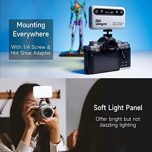 Weeylite CRI 95+ RGB na svjetlu kamere, kontrola aplikacije Mala LED RGBW Video Light prijenosna rasvjeta kamere za fotografiju sa