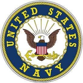 Sjedinjene Države mornarice aluminij natpis 12. krug inča mornarice čast zemlja Bold Orao