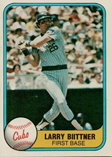 1981. Fleer 314 Larry Biittner Chicago Cubs