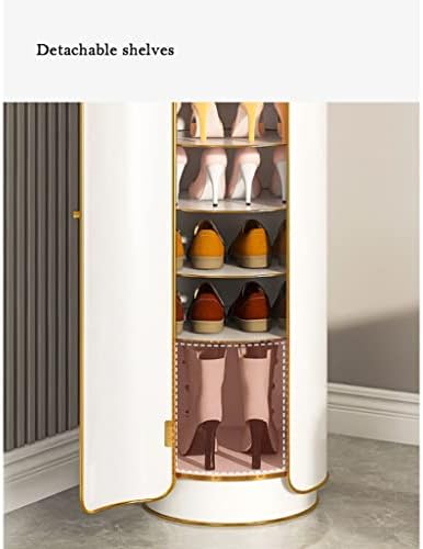 Zaj stalak za cipele kreativni okrugli nosač cipela s vratima 8 nivo 360 ° rotirajući ormar za cipele za uštedu prostora za uštedu
