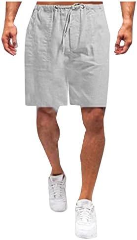 Walldor Summer Pamuk lane Soild Color Athletic Shorts za muškarce casual sportske elastične kratke kratke hlače