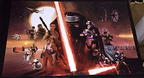 J.J. Abrams potpisao autogram Star Wars Epizoda 7 Force Awakens 12x18 Umjetnički plakat