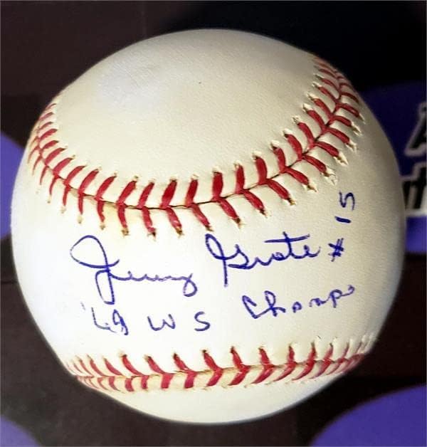 Jerry Grote Autografirani bejzbol natpisan 69 WS Champs - Autografirani bejzbols