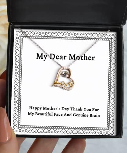 SARCASM Majke Ljubav ogrlica za ples, sretni majčin dan hvala ti lijepim, darovima za mamu, sadašnjost od kćeri, za majku