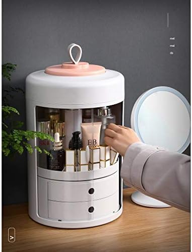 Siswim organizator šminke rotirajuće kozmetičke kutije za odlaganje velikog kapaciteta za skladištenje nakita za kozmetiku parfem može