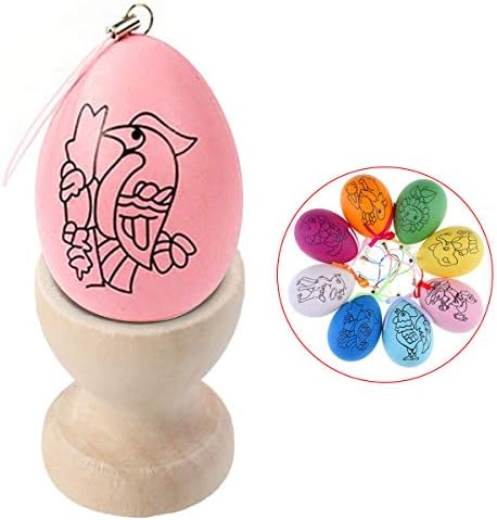 Držač za spužvu za šminkanje za djecu u Uskršnjem drvenom držaču za jaja dječje festivalske igračke za kućanstvo Kuhinja šalice za