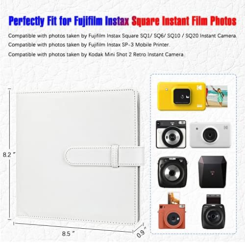 Album u 192 džepa za fotoaparata potpuni ispis Fujifilm Instax Square SQ1 SQ6 SQ10 SQ20, mobilni pisač Fujifilm Instax SP-3, vrlo veliki