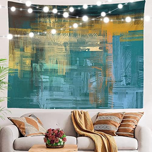 Tamnoplava apstraktna umjetnička tapiserija moderni veliki poliesterski zidni stolnjaci tapiserija za spavaću sobu, dnevni boravak,