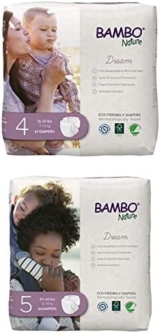Ekološki prihvatljive pelene za bebe Premium, Veličina 4, količina 27 komada i veličina 5, količina 25 komada