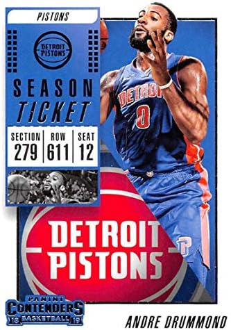 2018-19 Panini Conders Sezona ulaznica 76 Andre Drummond Detroit Pistons NBA košarkaška karta