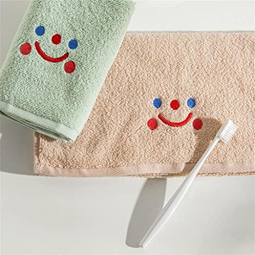 Tfiiexfl Smiley Lice ručnik pamuk meka mekana koža snažna upijajuća čvrsta boja Vez za kupatilo