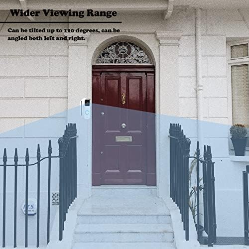 Blink Doorbell Mount, adujstable kutni montirani komplet za treptaj video zvona, široki raspon gledanja lijevo/desno podesivi podesivi