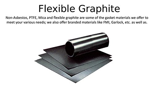 Fleksibilni grafitni brtvi materijal, 3 x 3 kvadrat x 1/16 debljine, vc