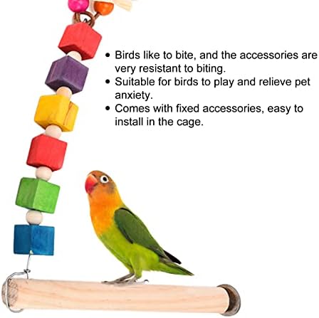 Syh & aqye 3pcs papiga za žvakanje igračke papige, papiga, papiga za žvakanje igračaka s drvenim blok igračka papinga stajališta kavez