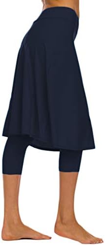 Micosuza Long Swim suknja s priloženim gamašama skromna sportska suknja za zaštitu od sunca za žene