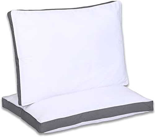 Zlatni tekstil jastučići za spavanje za spavanje 2 pakiranje - dodatni čvrsti jastuk za hlađenje u hotelu - leđa, želudac i bočni jastuk