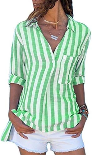 Adongnywell ženska v vrata bluza dugim rukavima s dugim rukavima kardigan majice vrhovi trake šifonske košulje tunike