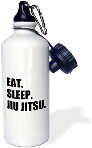 3Drose Eat Sleep Judo-Martial Art entuzijasta poklon-crnog teksta Typografija Sportska boca vode, 21 oz, raznobojni