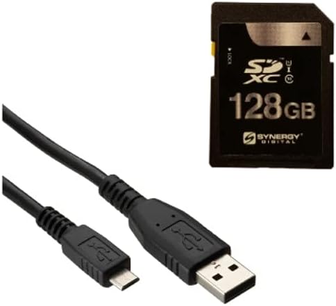 Synergy Digital ApponORY komplet, kompatibilan s Canon XC15 4K kamkorder uključuje: USBM USB kabel, SY-SD128GB memorijska kartica