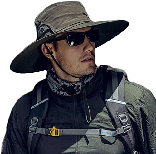Muški sunčani šešir sa UV zaštitom širokim kapetama za sunce za muškarce vodootporne kape za sunčanje za ribolovni planinarski kampiranje