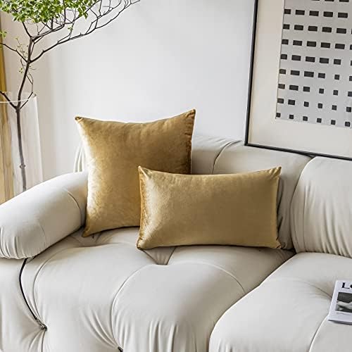 DeMetex jastuci za jastuk od zlata super mekane baršunaste jastuke lumbalni moderni pravokutni krevet proljetni jastuk za jastuk za