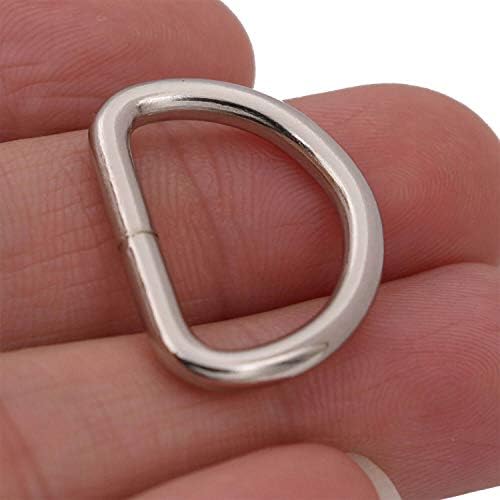 Generički metal srebrnast d prstena od prstena 0,75 unutarnji prsten unutarnjeg promjera za pakiranje čuvara remena od 20