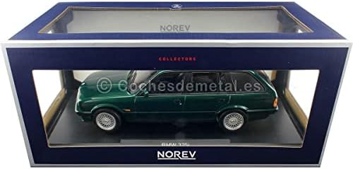1990. 325i Touring Green Metallic 1/18 Diecast Model Car by Norev 183219