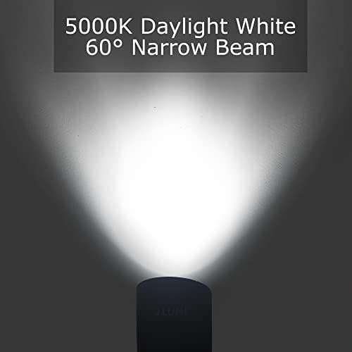 J.Lumi GBS9815 LED Outdoor Light pažnja s ulogama, 15W AC 120V, metalni stalak za šiljat, 5000k dnevna svjetlost, 60-stupanjski fokusirani