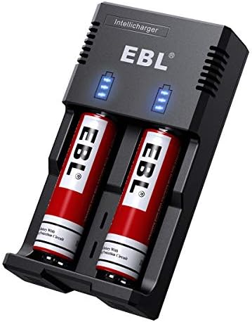 Brzi punjač EBL Smart za punjive litij-ionske baterije IMR 3,7 U 26650 18650 17500 14500 16340, Ni-MH/Ni-Cd baterije AA i AAA C