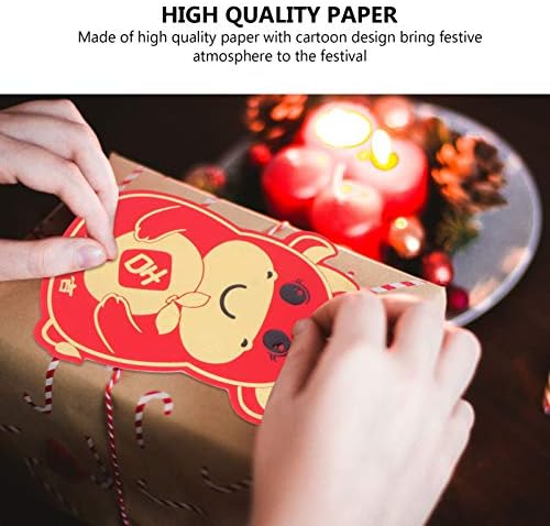 Crveni pokloni 12pcs Kineski novi crtani crveni paket 2021 crvene omotnice svečani crveni paketi božićna crvena omotnica ukrasne omotnice