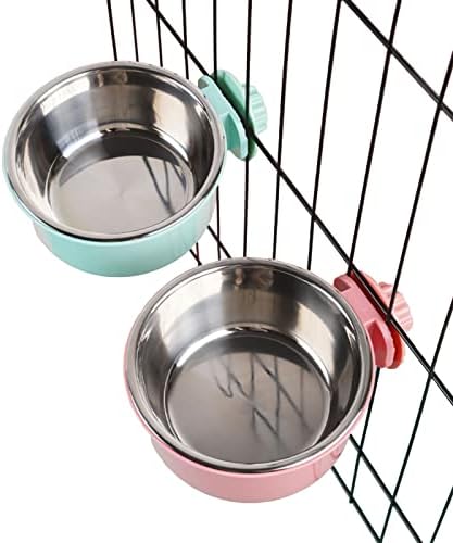 ; Uklonjiva viseća zdjela za hranu za mačke i pse spremnik za vodu od nehrđajućeg čelika