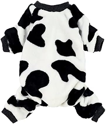 Fitwarm Acorable Milk Krave za kućne ljubimce Odjeća za pse udobna baršuna Zimska pidžama kombinezon kaputa, xxl