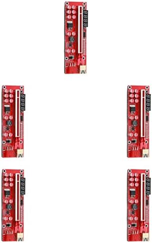 PCI-E Extender Professional Stabilno napajanje PCI Express 1x do 16x 6PIN Adapter za uspon na kartici Red 5 PCS