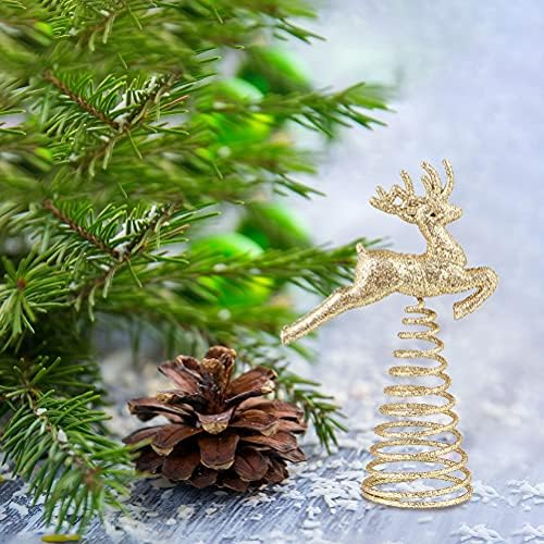 Kesyoo 2PCS Elk Design božićno drvce Topper Creative Decorative Tree Star Party Prop za božićni dekor