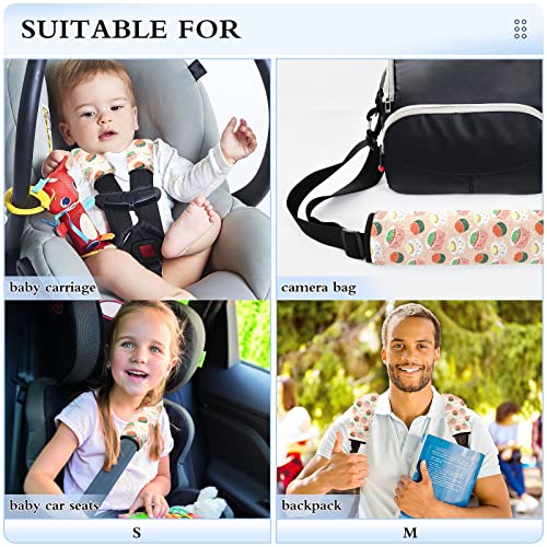 Slatki japanski sushi autosjedalica prekrivači za bebu djecu 2 PCS kaiševi za auto sjedalo jastučići za jastučiće za zaštitni pojas
