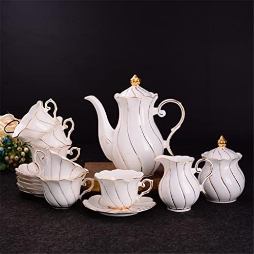 Xiulaiq zlatna umetnuta kost kineska kava set čaj set keramički lonac vrhnje šećer zdjela čaj lonac kava šalica čaj čaj kava set set