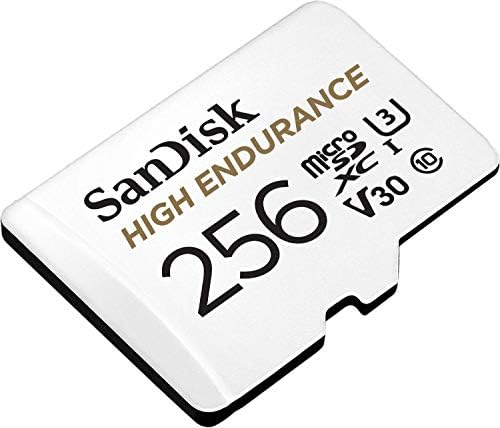 Kingslim D4 4K DUAL DASH CAM s ugrađenim WiFi GPS & SanDisk 256 GB visoke izdržljivosti Video MicroSDXC kartica s adapterom za crticu