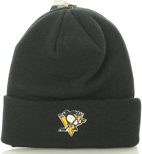 Pittsburgh Penguins Crni zephyr beanie šešir - NHL manžeti zimski pleteni kapica
