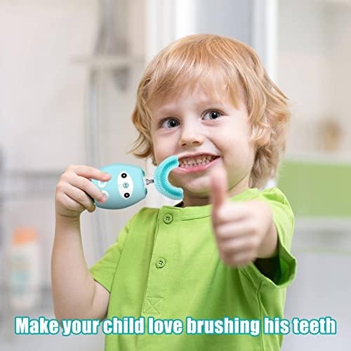 Ziliny Kids U oblikovana električna četkica za zube, dječja četkica za automatsko timer, ultrazvučne automatske četkice za zube s 3