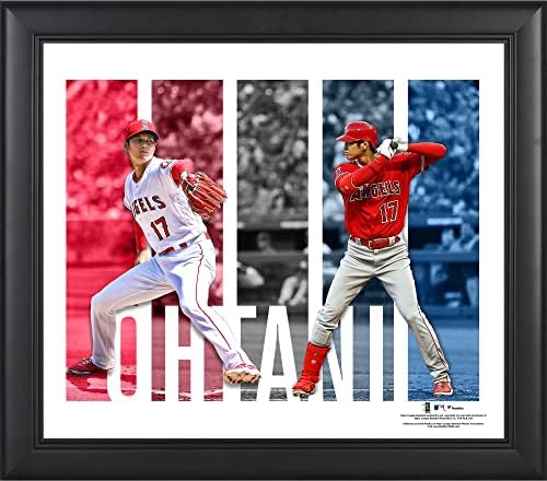 Shohei Ohtani Los Angeles Angels uokviren 15 x 17 kolage igrača - MLB Player plaketi i kolaže